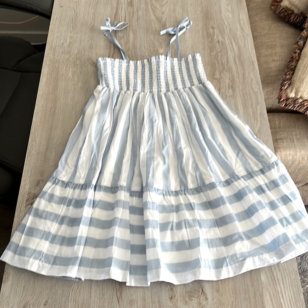 Janie and jack striped smocked dress - like new condition